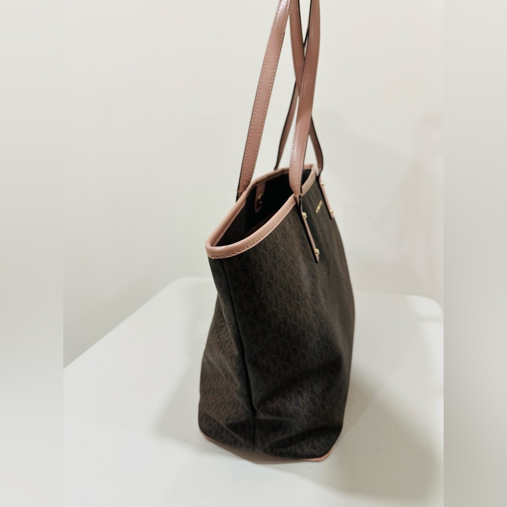 MICHAEL KORS‎ Jet Set Signature Large Travel Tote Brown - Picture 6 of 14